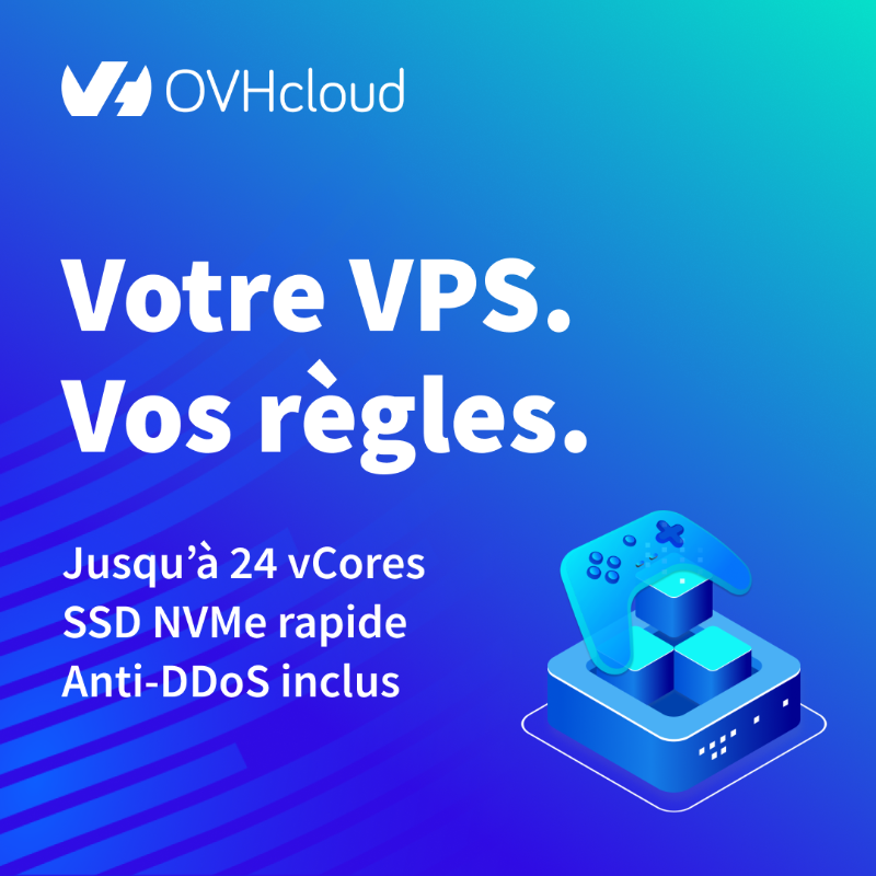 Nos nouveaux #VPS sont là !
Plus puissants, plus flexibles, toujours accessibles.
Conçus pour les développeurs, startups, agences web et PME 👨‍💻👩‍💼

➡️ ovh.to/MDagNLo
