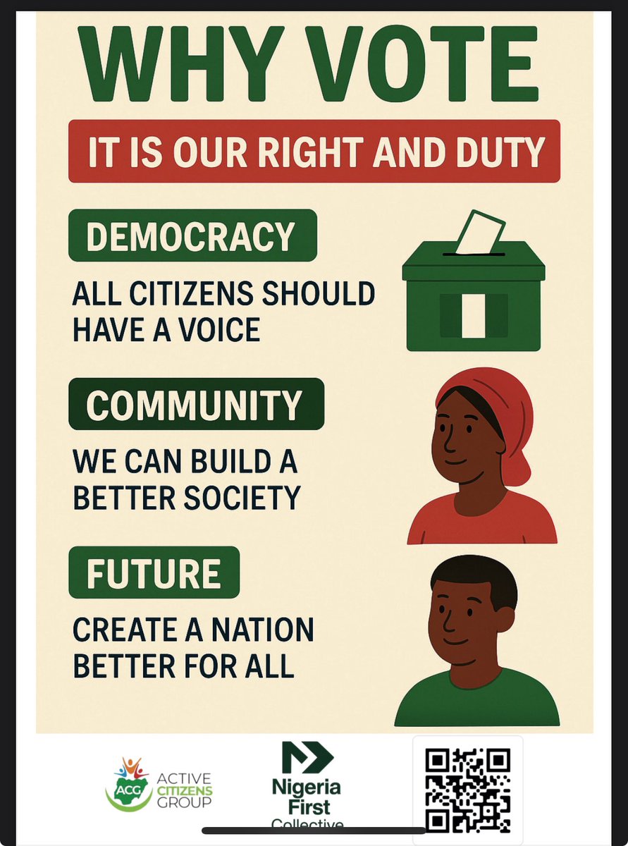 General_Oluchi's tweet photo. PVC registration started on August 15th. Have you applied for your PVC? Have you informed your adult children to apply for their PVC? Have you updated your address and poling unit with INEC? 

Don’t wait till the Election Day to start scrambling and hoping for last minute changes. 

Get your PVC today even if you think voting is useless.