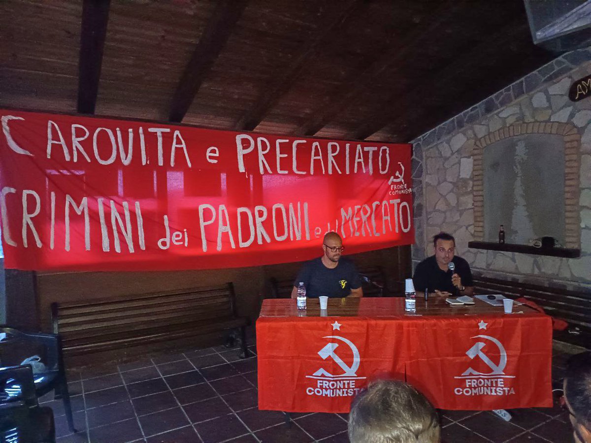 Parlare di sfruttamento e morti sul lavoro a San Pietro Apostolo (CZ) significa citare delle tragedie che hanno colpito di recente il proletariato di questo luogo.

Leggi: instagram.com/p/DNifBytIQqP/

#19agosto #calabria #frontecomunista #lavoro #sfruttamento
