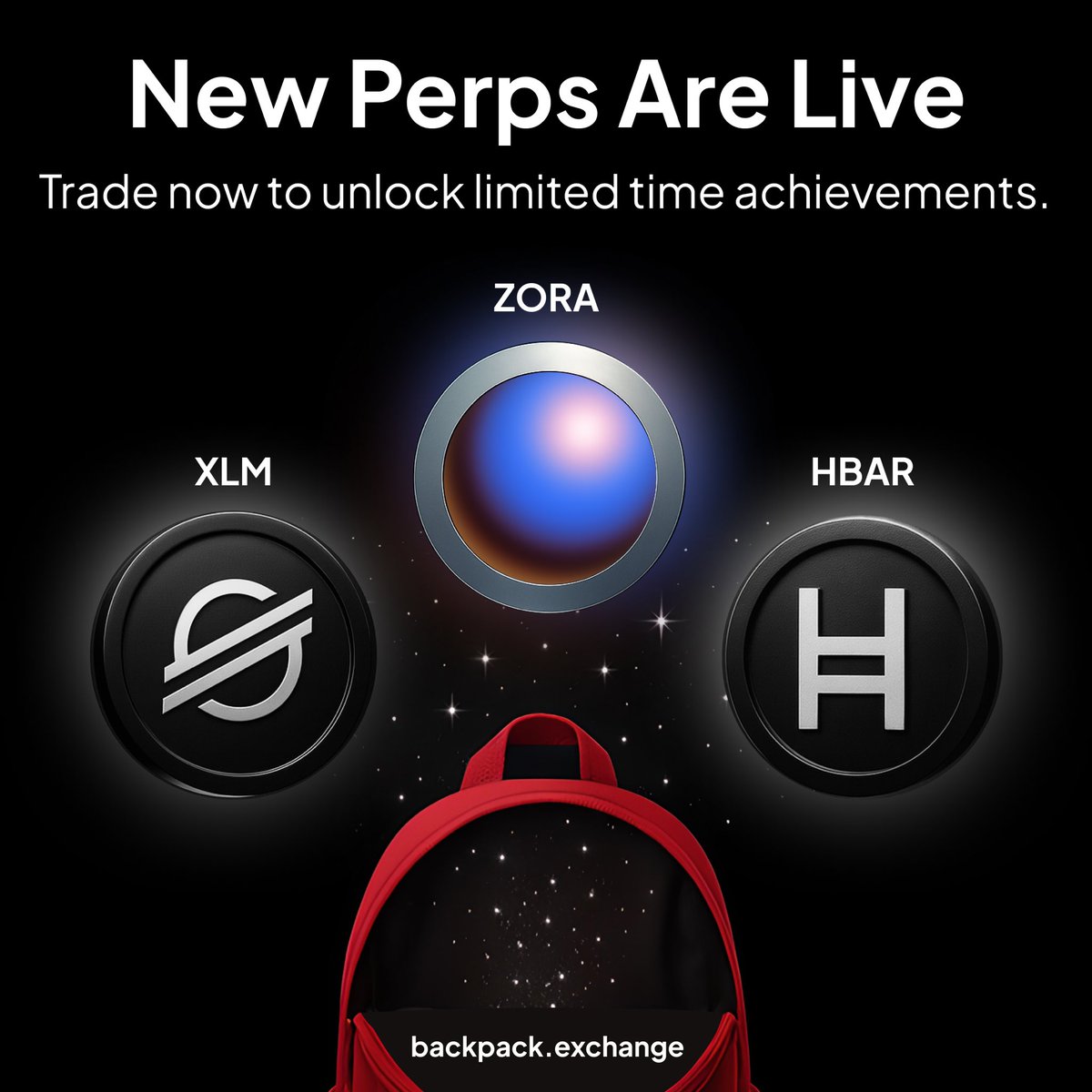 New Week, New Perps 🎒

Trade $XLM $ZORA $HBAR to unlock limited-time achievements.