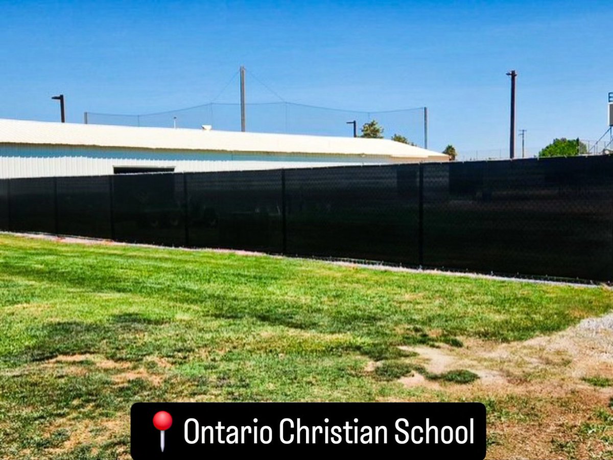collins_comp's tweet photo. Ontario Christian School’s field in Ontario, CA is looking sharper than ever with their new black privacy windscreen! Built to last, designed to stand out. Proud to support @OCSKnights in our community! 🙌
#OntarioChristianSchool #CollinsCompany #SchoolUpgrades #communitypride https://t.co/tAZsluBENg
