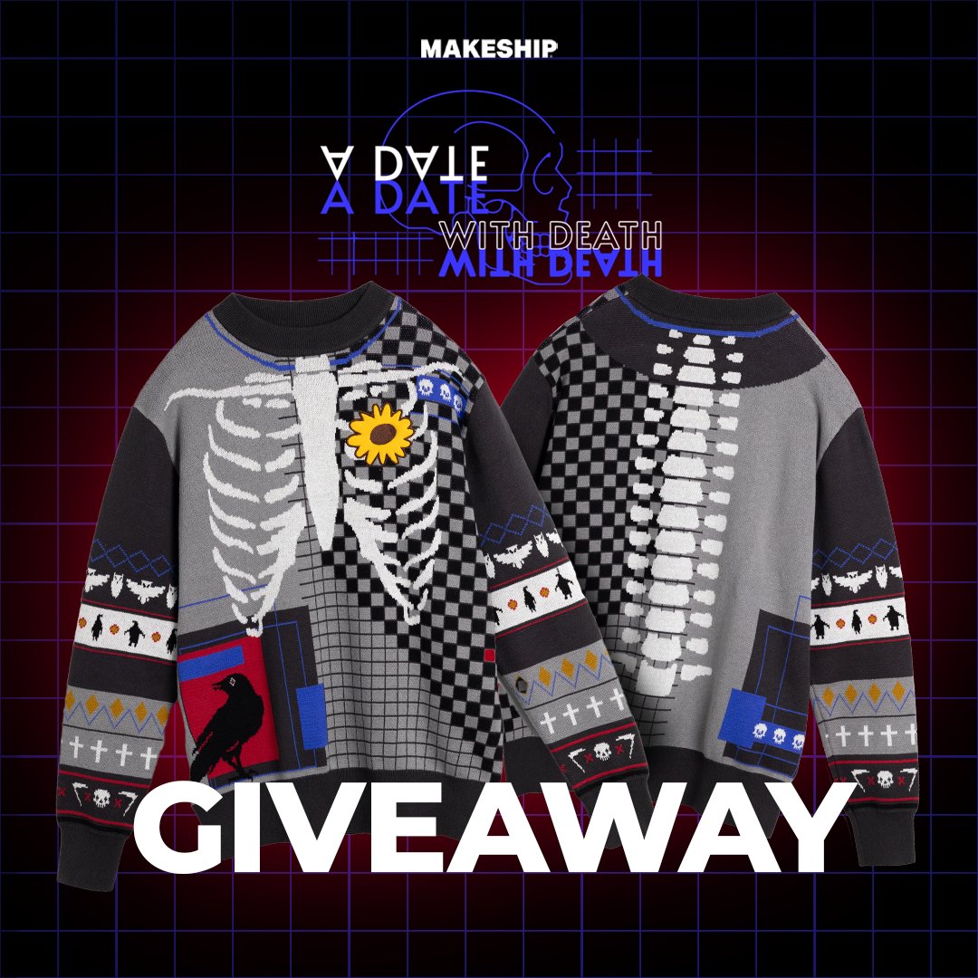Two and a Half Studios (@twohalfstudios) on Twitter photo It's time for an announcement... and a giveaway!
We've got a brand new A Date with Death Winter Sweater launching soon, and we're giving two away!
How to enter?
๐ป Follow @makeship and <a href="/TwoHalfStudios/">Two and a Half Studios</a>
๐ป Retweet this post
This giveaway ends Aug 21, so get in quick! It's time for an announcement... and a giveaway!
We've got a brand new A Date with Death Winter Sweater launching soon, and we're giving two away!
How to enter?
๐ป Follow @makeship and <a href="/TwoHalfStudios/">Two and a Half Studios</a>
๐ป Retweet this post
This giveaway ends Aug 21, so get in quick!