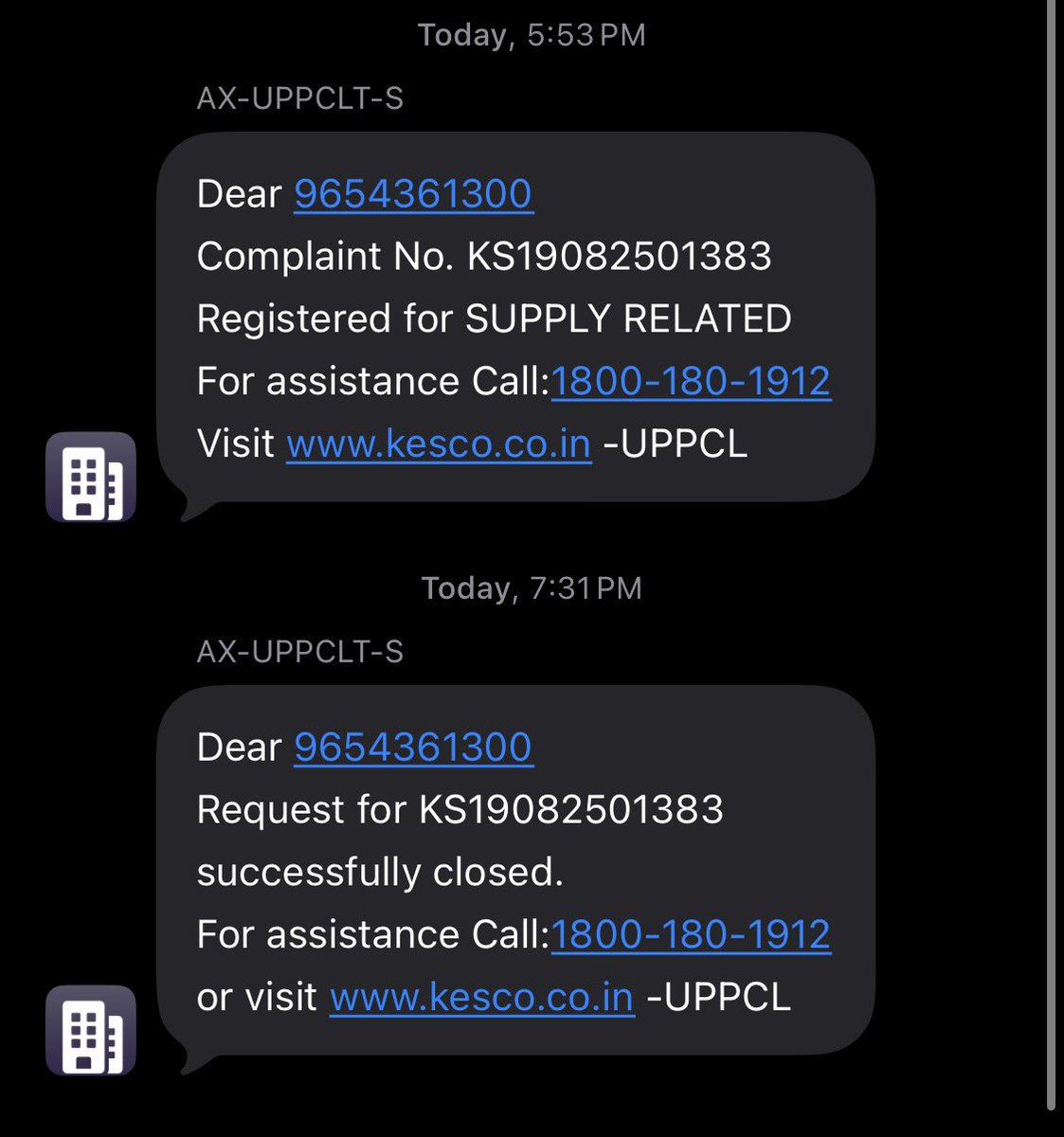 Without solving my concern, why your <a href="/KESCoHQ/">Kanpur Electricity Supply Company</a> team has closed the ticket? 
And Now they are not responding to my calls?