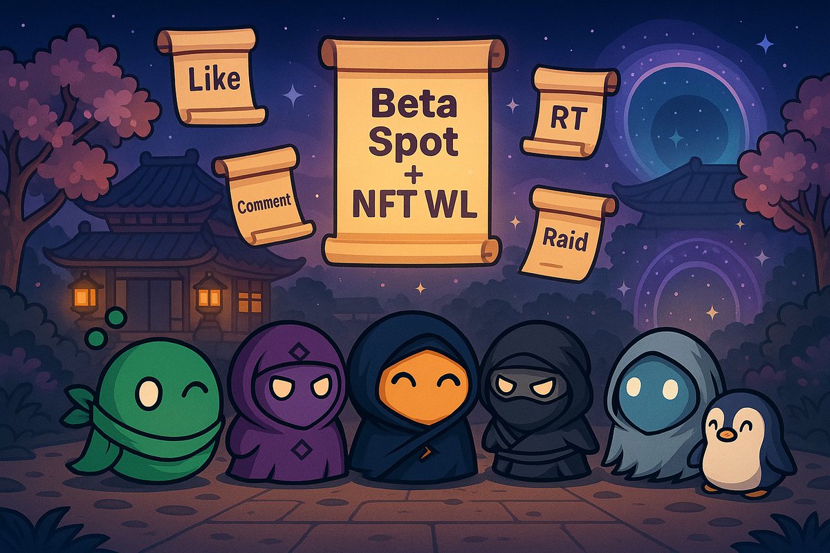 Want a Beta spot + NFT WL for ChonChon??👀

Simple: be active.
⚡ Like, RT &amp; comment on our posts
⚡ Join raid tweets (pinned in TG)
⚡ React with emoji in TG to prove it

Grind = Spots. 🥷
One step at a time, the ChonChon way 🌌