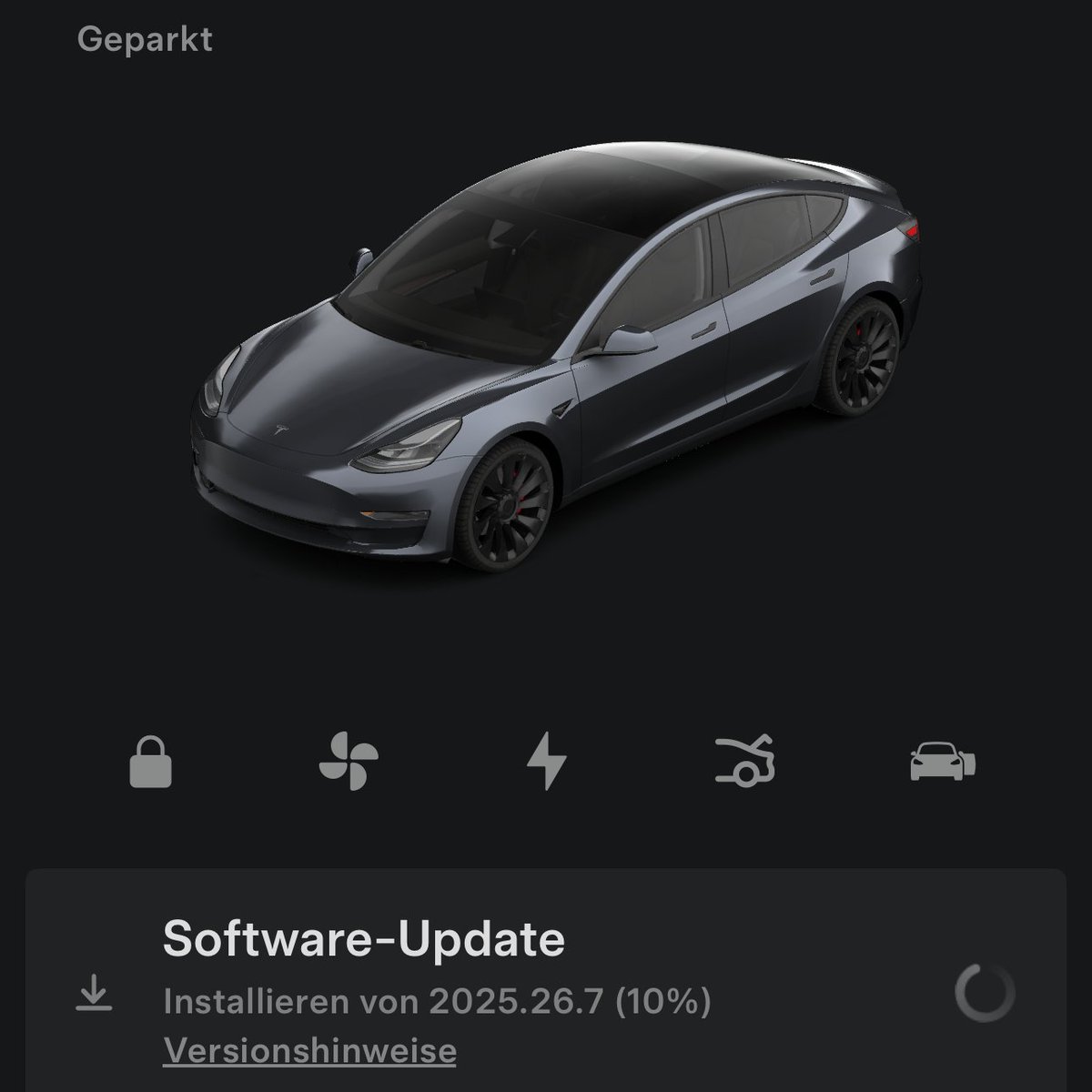 Endlich habe ich es nun auch.😍  #Tesla #TeslaUpdate

Seit wann habt Ihr es ?

I finally have it now too.😍 #Tesla #TeslaUpdate 

Since when have you had it?