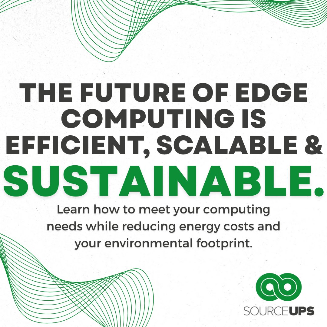 SourceUPSLtd's tweet image. 🌍 Edge computing is evolving, and it’s going green.
From energy-efficient UPS to modular micro data centres, our latest blog reveals how to boost performance while reducing your environmental footprint.
Read more: sourceups.co.uk/the-rise-of-ec…
#EdgeComputing #Sustainability
