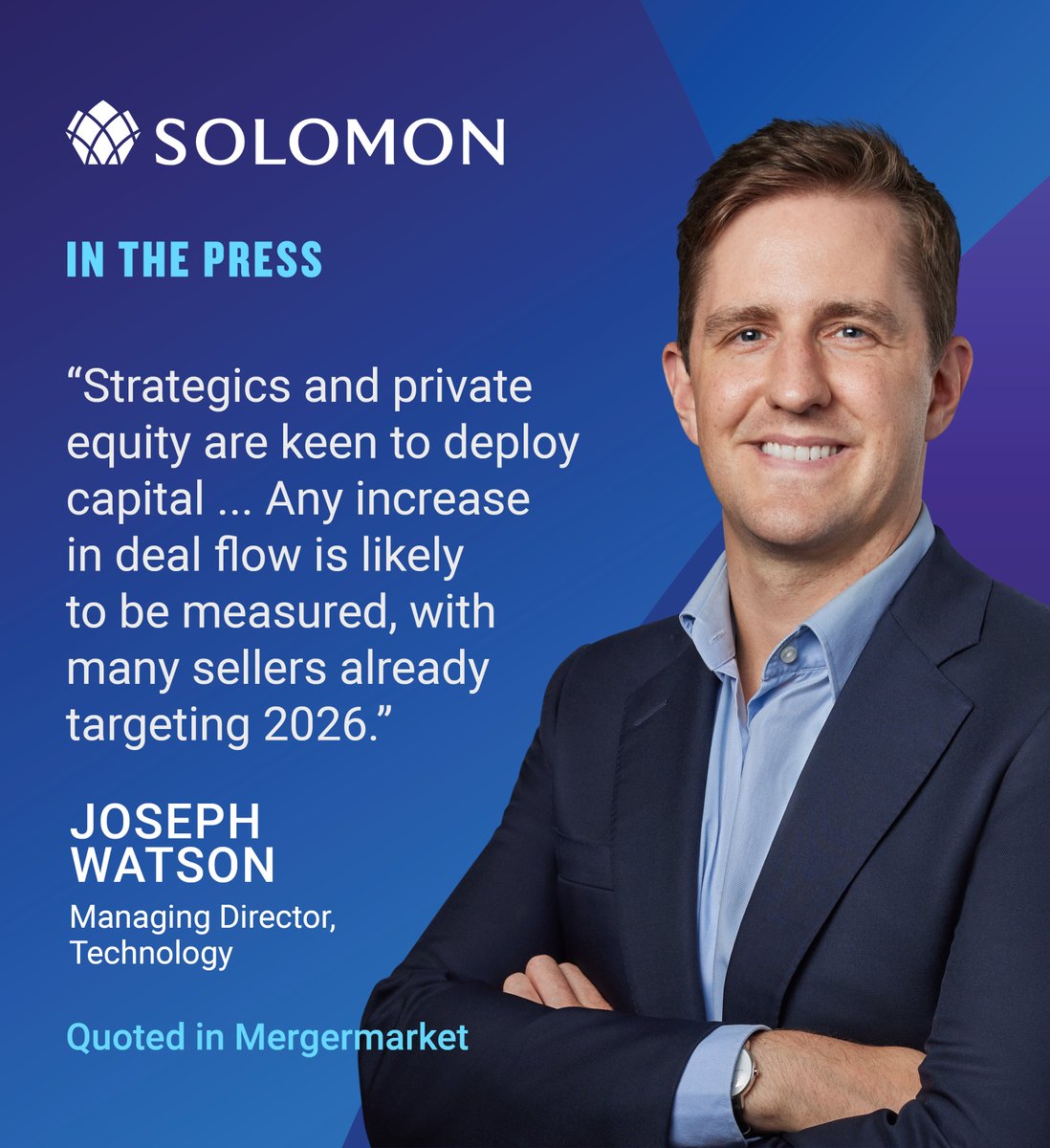Managing Director Joseph Watson notes that while acquirers are eager to deploy capital and deal activity is rising, many sellers are already targeting 2026. Read more in <a href="/Mergermarket/">Mergermarket</a> (subscription required): mergermarket.ionanalytics.com/content/100432…