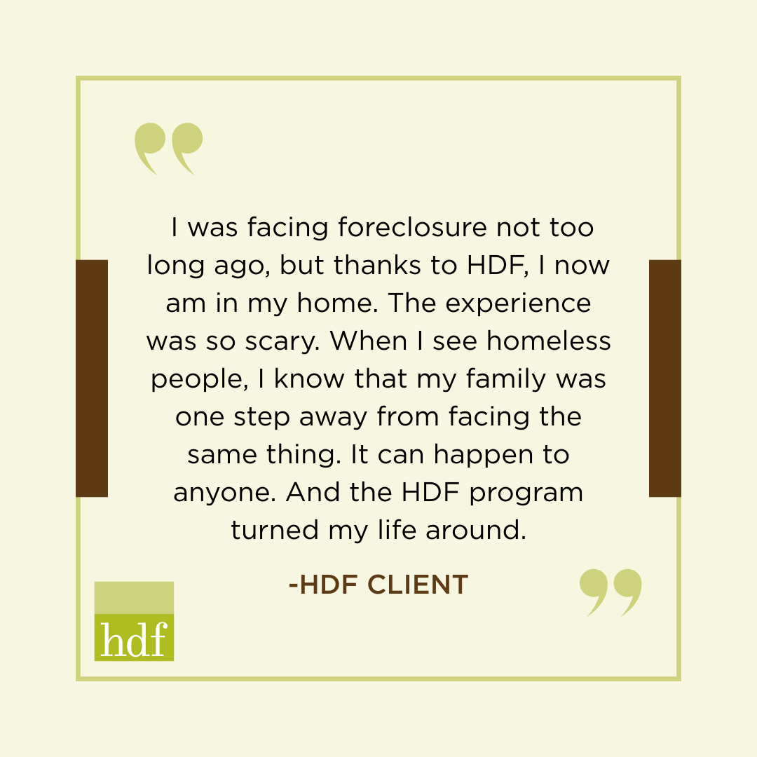 Happy #TestimonialTuesday! This week we’re sharing another story of how HDF helped a family find stability. HDF can provide support when it’s needed most. Learn more about our programs here: hdfconnects.org/first-time-hom…  #clientstories #housing