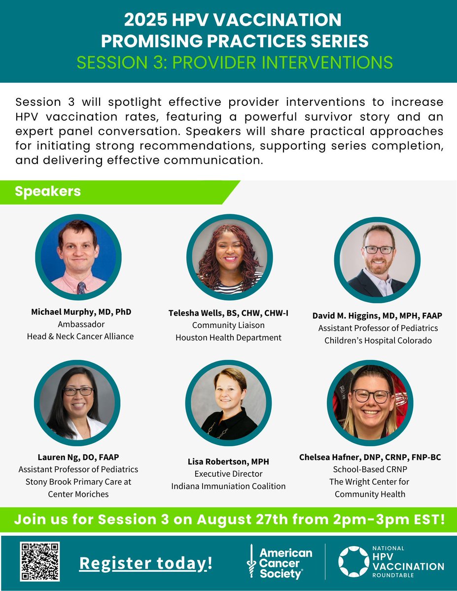 ACS National HPV Vaccination Roundtable tweet media