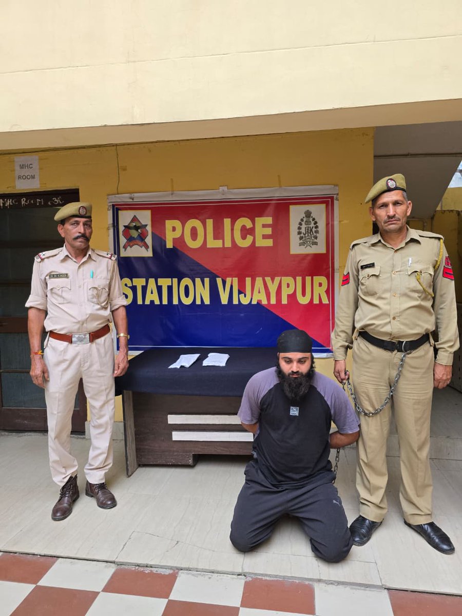 District Police Samba (@sambapolice) on Twitter photo Samba Police has achieved a significant breakthrough in a case FIR No. 71/2025 registered under Arms Act at Police Station Vijaypur and arrested another accused with weapons. <a href="/JmuKmrPolice/">J&K Police</a> <a href="/ZPHQJammu/">Zonal Police Media Centre- Jammu Zone</a> Samba Police has achieved a significant breakthrough in a case FIR No. 71/2025 registered under Arms Act at Police Station Vijaypur and arrested another accused with weapons. <a href="/JmuKmrPolice/">J&K Police</a> <a href="/ZPHQJammu/">Zonal Police Media Centre- Jammu Zone</a>