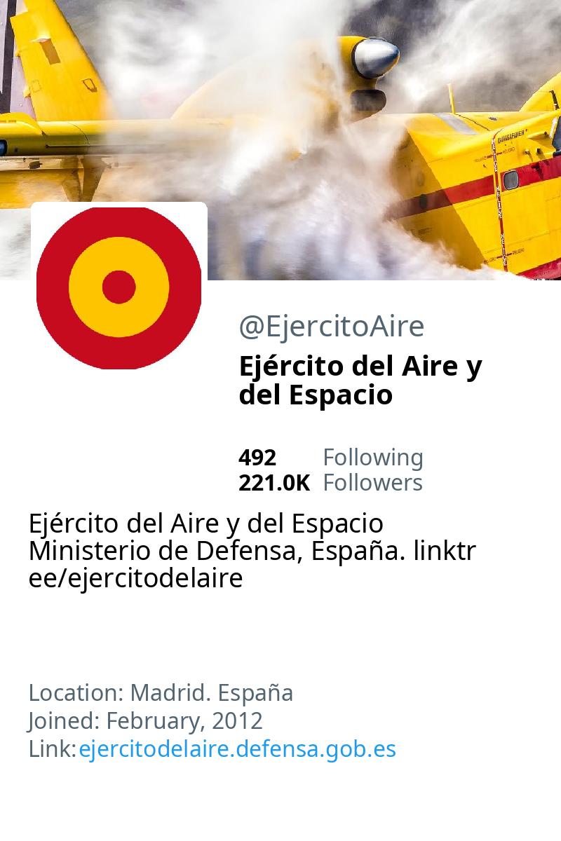 🆕 <a href="/cucagamarra/">Cuca Gamarra</a> ha comenzado a seguir a @ejercitoaire