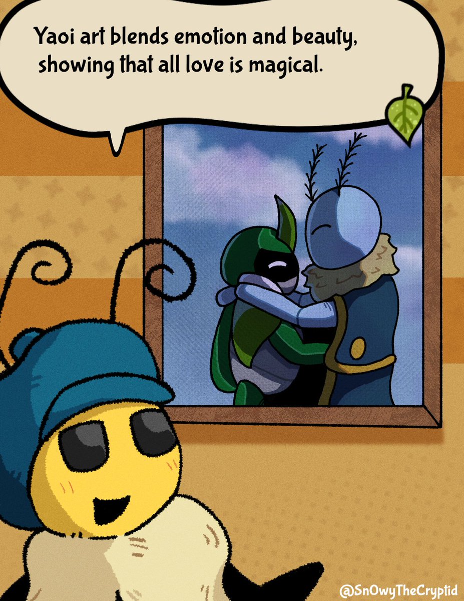 Sn0wyTheCryptid's tweet photo. Here's the yaoi painting!! 

[ #BugFables #FrozenBeetle ] https://t.co/S0D2qOYnnt