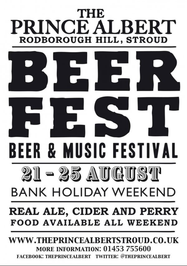 Get ready to raise a glass! 🍻 The Prince Albert Beer Fest is back for five days of fun! From Thursday 21st August to Bank Holiday Monday 25th August head to the Prince Albert pub in Stroud for a fantastic time. 

Find out more here: glos.info/whats-on-festi…