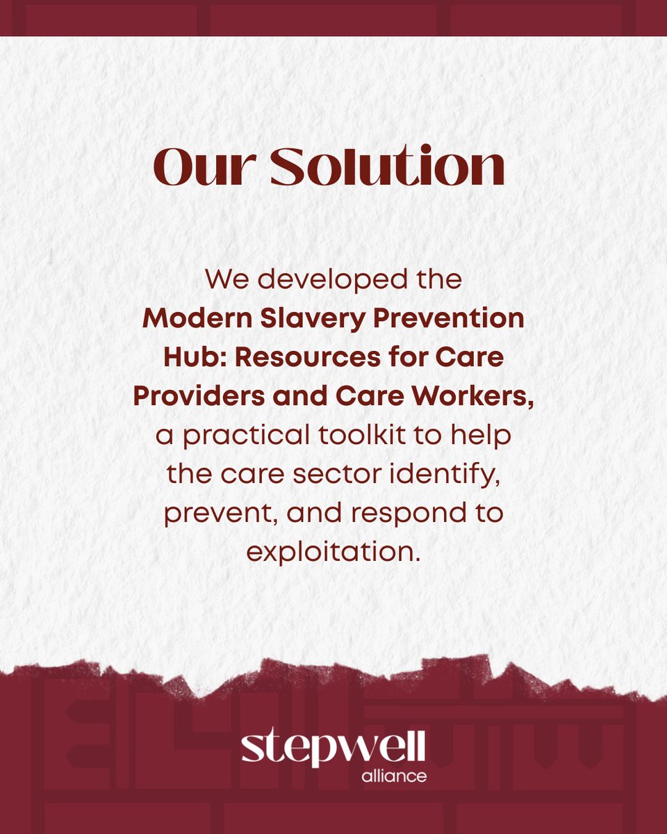 StepwellA's tweet image. Stepwell Alliance partnered with Dorset Care Association to create the Modern Slavery Prevention Guide and Hub – practical resources designed to help the care sector #identify, #prevent and #respond to #exploitation.

From #guidance on employment contracts and survivor-informed