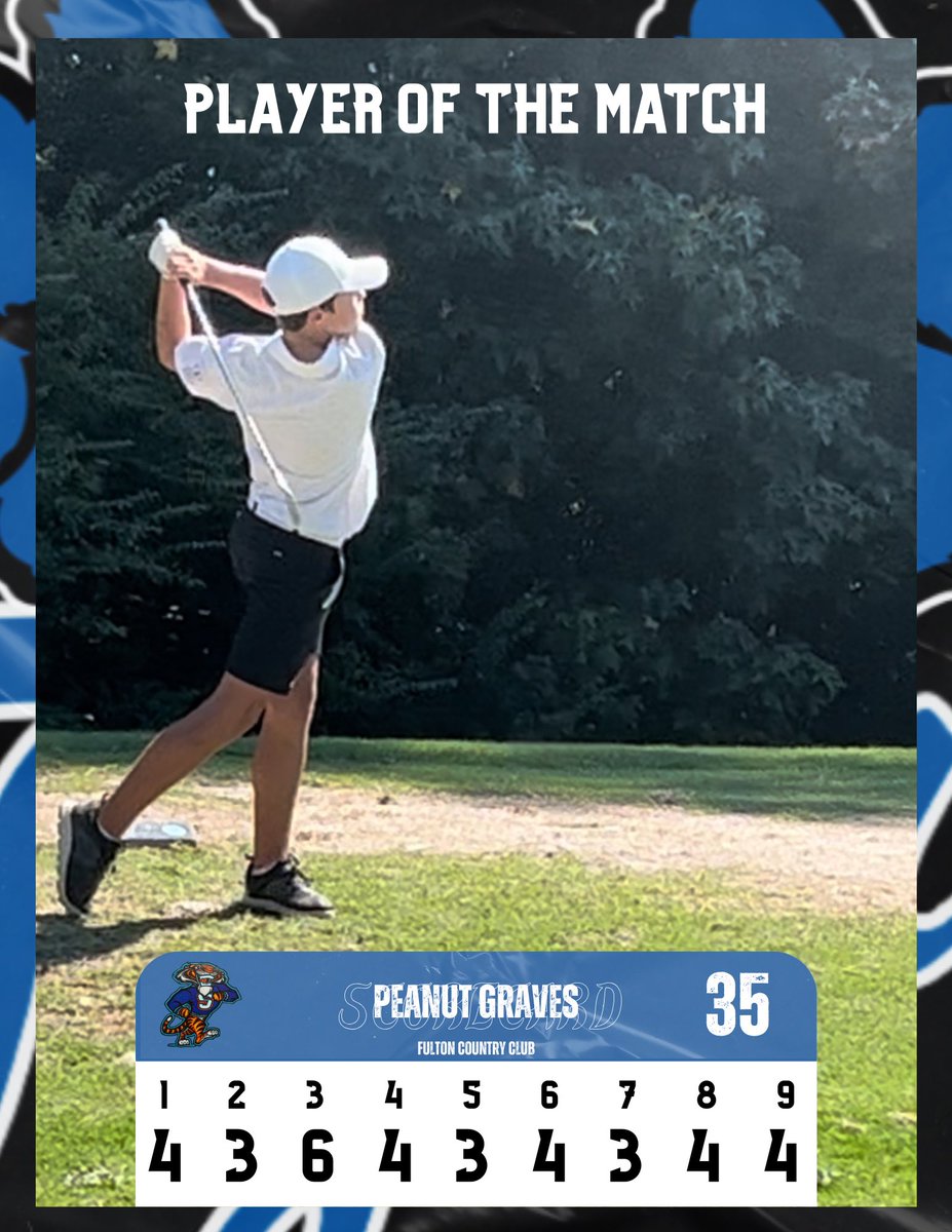 SaltilloGolf's tweet image. Saltillo Tiger Players of the Match from yesterday in Fulton are Indiana Sistrunk and Peanut Graves! Both players were medalists. Both also shot even par to help lead their teams to victories