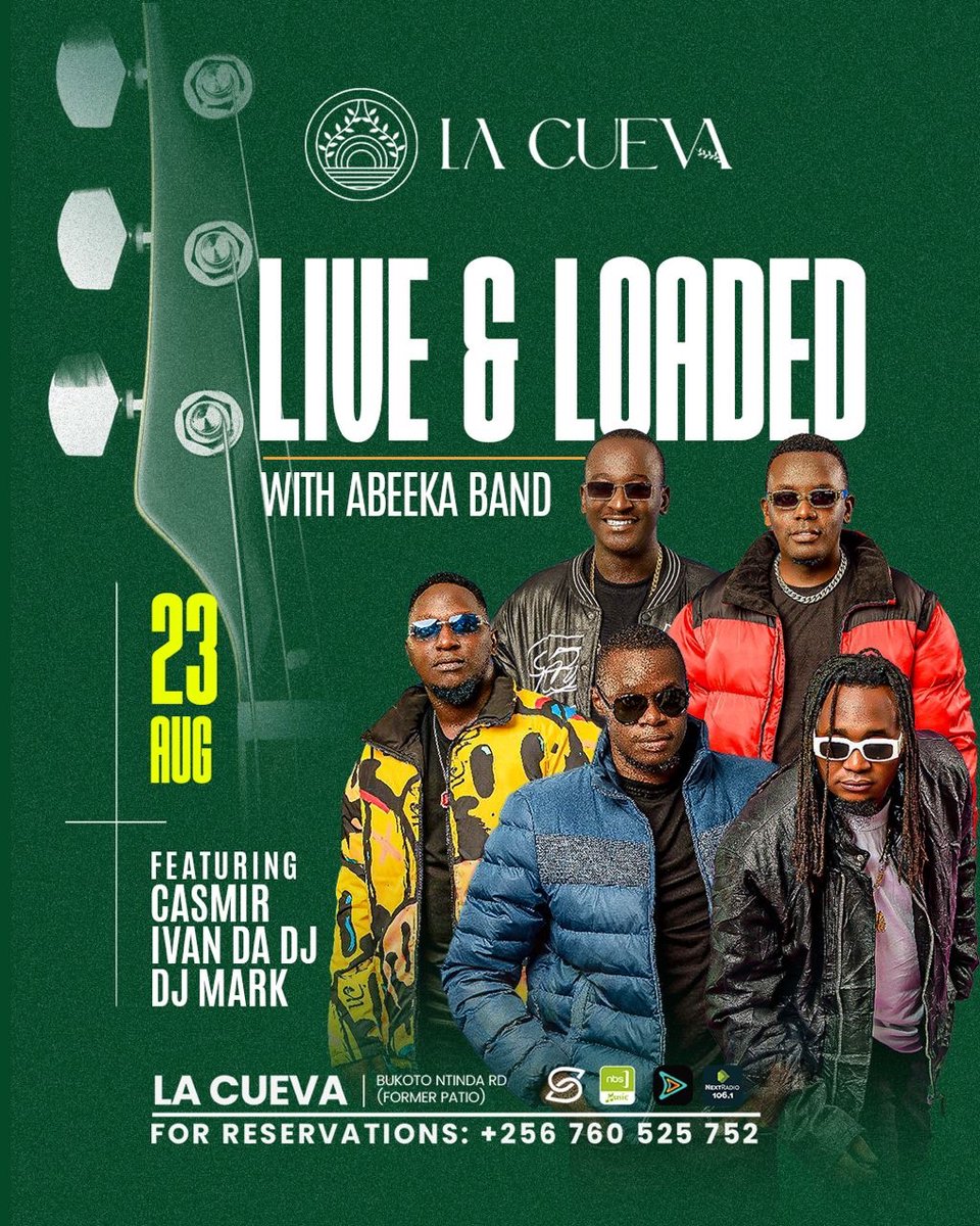 lacuevakla's tweet photo. Saturday nights just got better. Abeeka is back on stage, ready to deliver unforgettable vibes and epic energy. Don’t miss out! 🎤💥 #liveandloaded #abeeka https://t.co/0z260R1Ihp