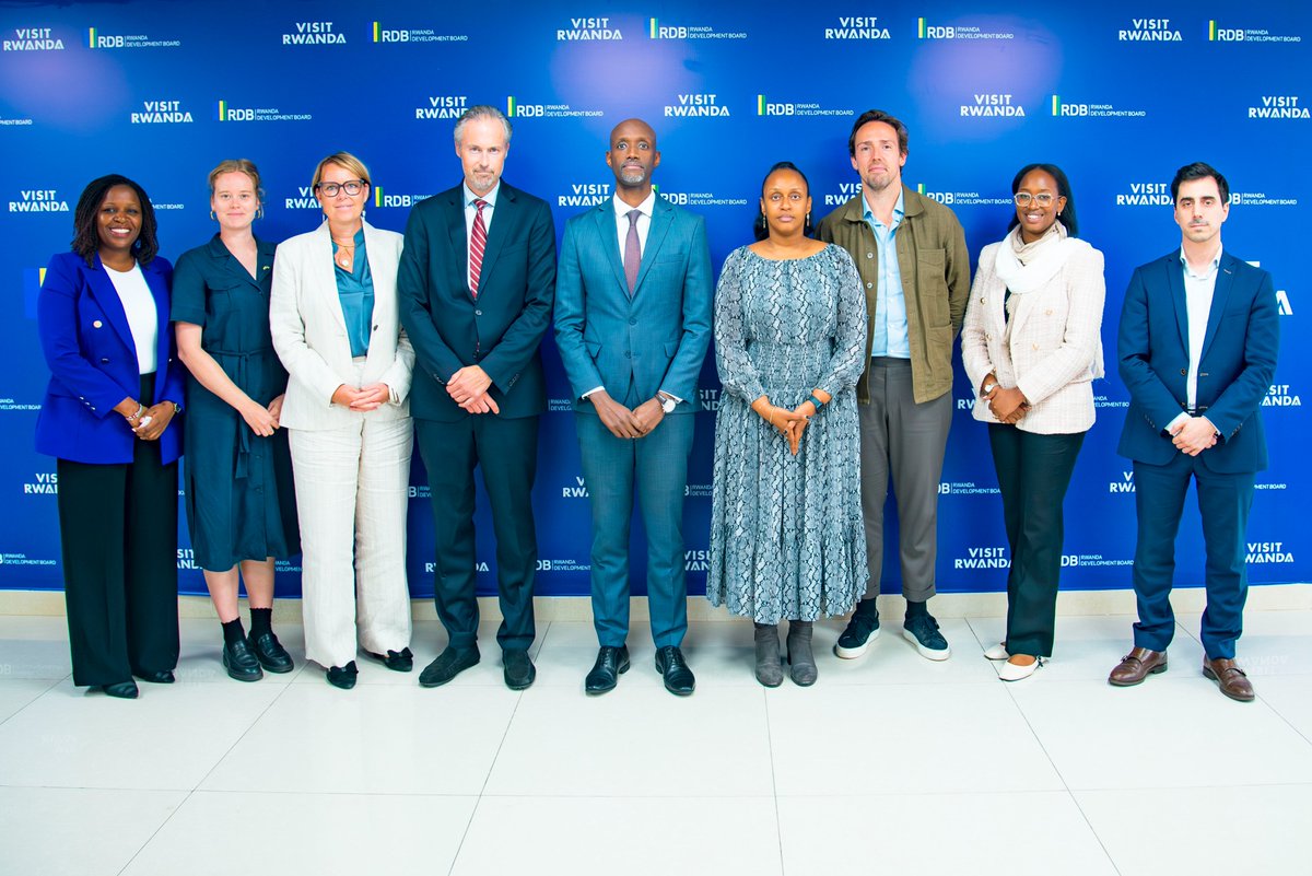 Yesterday, RDB CEO <a href="/afrika_jean/">Jean-Guy K. Afrika</a> received Dag Sjögren, Sweden's Ambassador to Rwanda, for a courtesy visit. They discussed enhancing current partnerships and identifying new areas of cooperation in sustainable development, especially in the green sector, health, digital