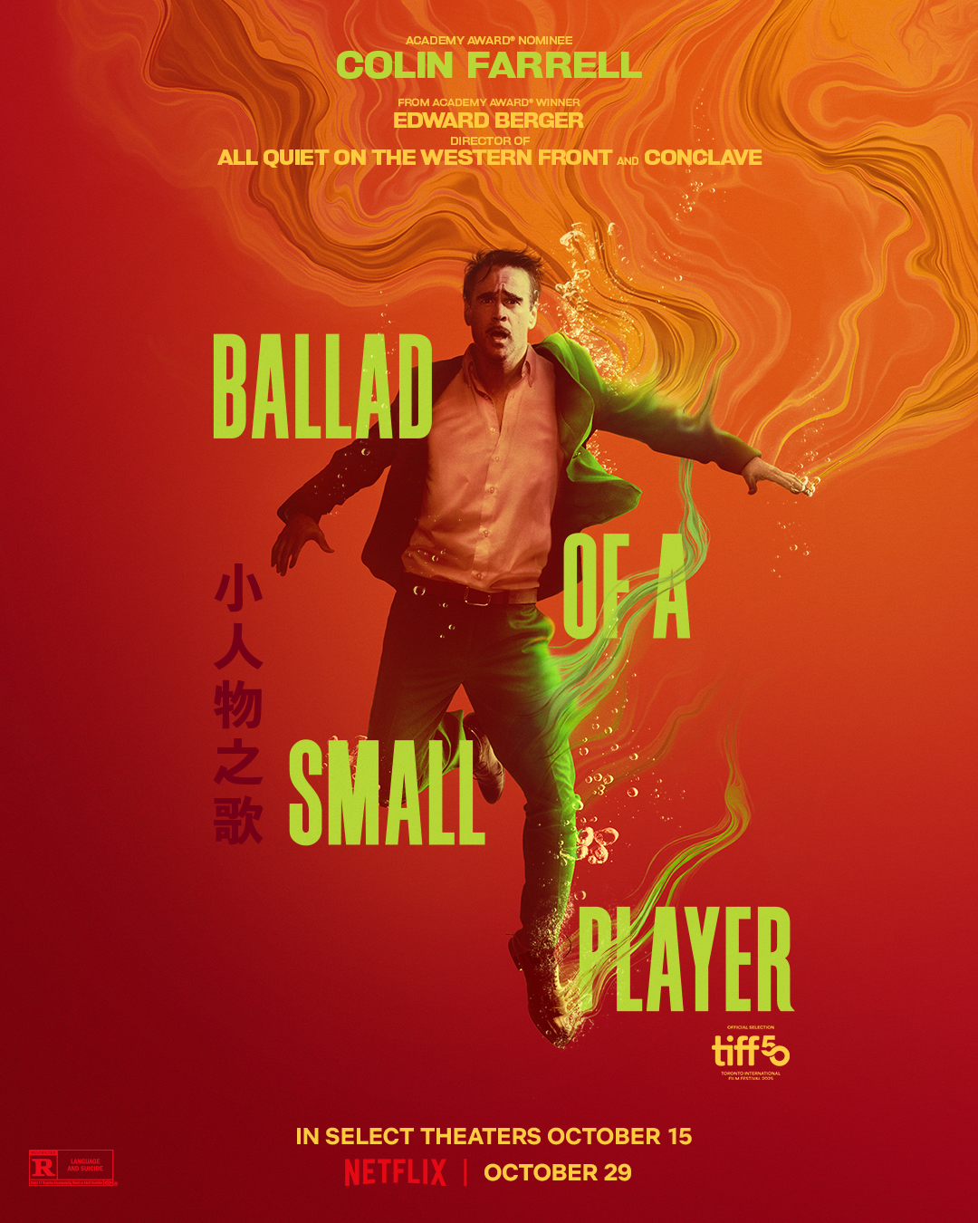 Ballad of a Small Player met Collin Farrell komt op 29 oktober 2025 naar Netflix België