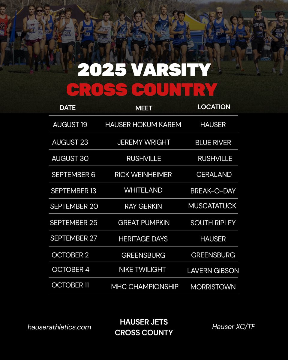 Jets are ready! The 2025 cross country campaign kicks off today!

#LetsGoJets