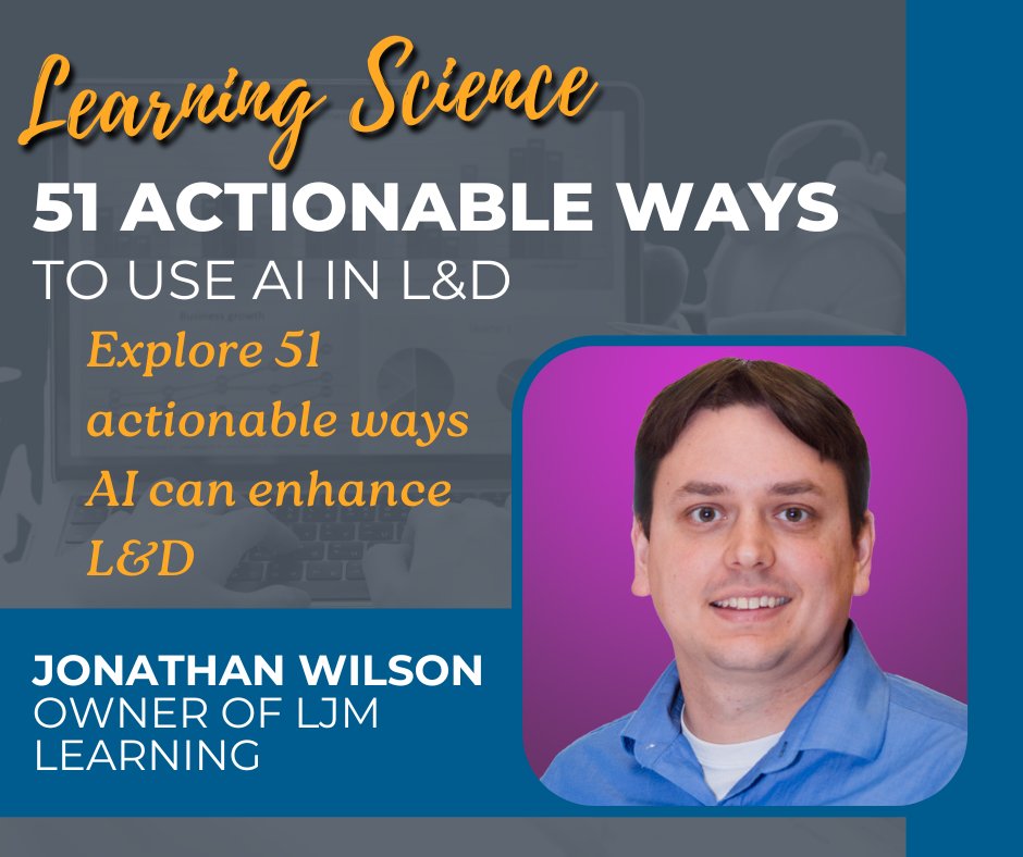 Hard to believe our annual conference is only weeks away! We can't wait to have all our L&amp;D friends there on Oct. 8 with 16 exciting sessions to choose from including Jonathan Wilson presenting 51 Actionable Ways to Use AI in L&amp;D gcatd.org/Agenda-2025 #AI #gcatdconf25