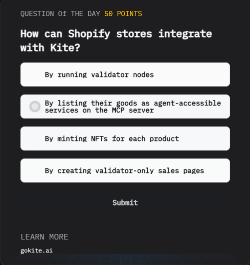 SimpBtc's tweet photo. How can Shopify stores integrate with Kite?

#kiteai https://t.co/g3tnX63Kii