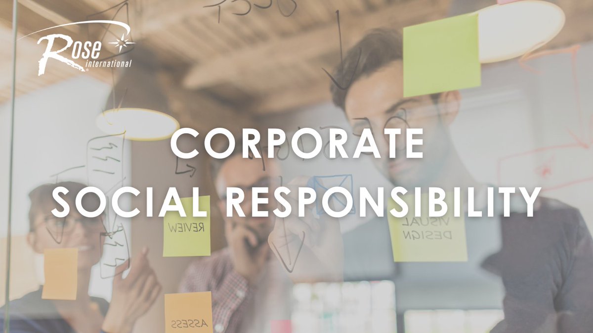 As an industry leader, #RoseInt understands our corporate social responsibility and commitment to both the community and the environment. Visit roseint.com/CorporateSocia… to learn about the ways we are fulfilling this responsibility. #PeopleMakingItHappen