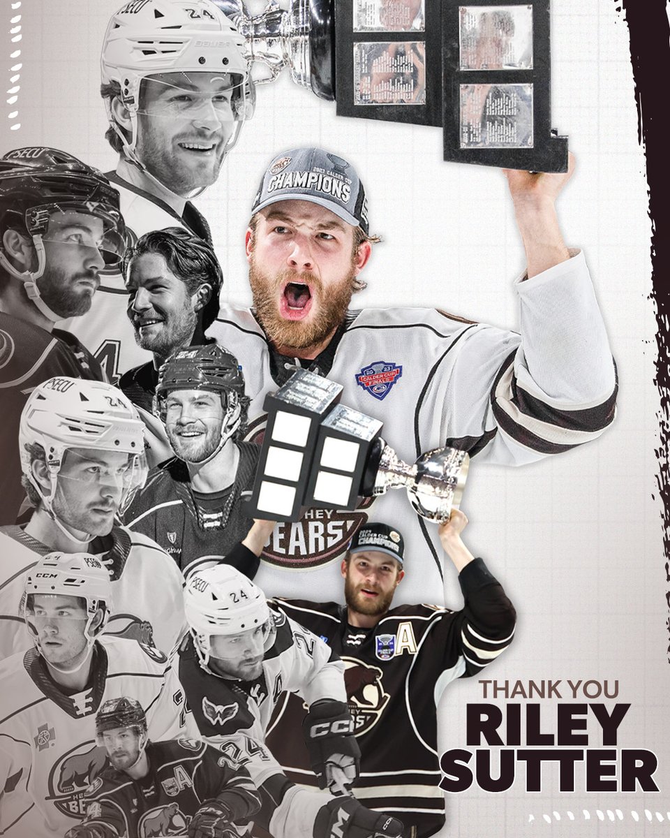 Six seasons in Hershey, two Calder Cups, and endless memories. 

Thank you, Riley Sutter, for your contributions in Chocolatetown on and off the ice. 

We're wishing you all the best in the KHL with the Shanghai Dragons!