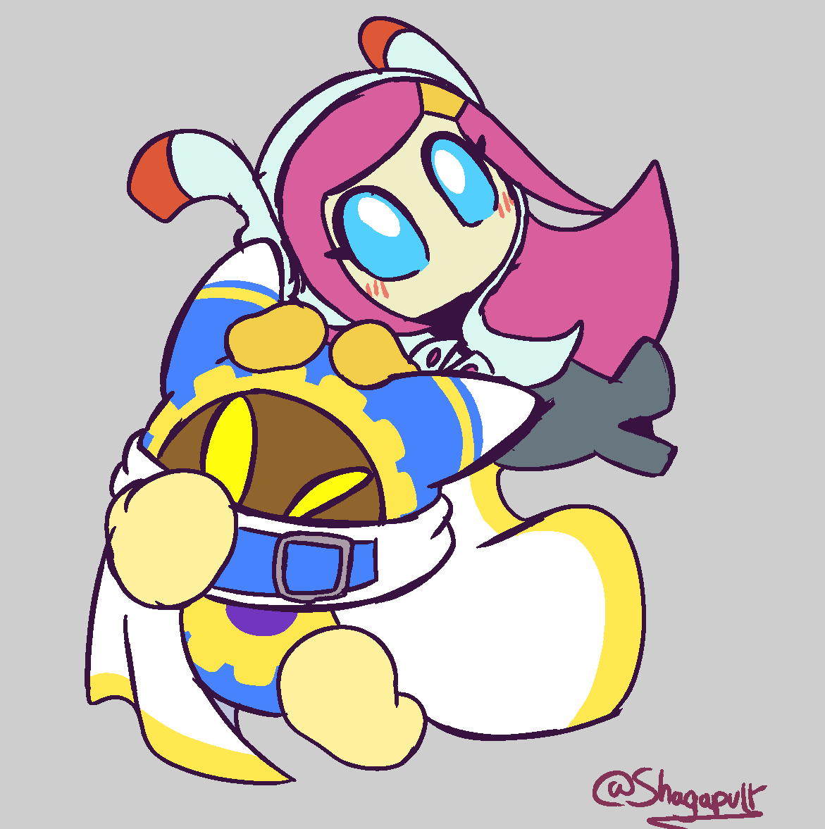 TIME TO REPOST ART OF THE TWO BEST KIRBY CHARACTERS IM SO HAPPY THEY ARE PLAYABLE