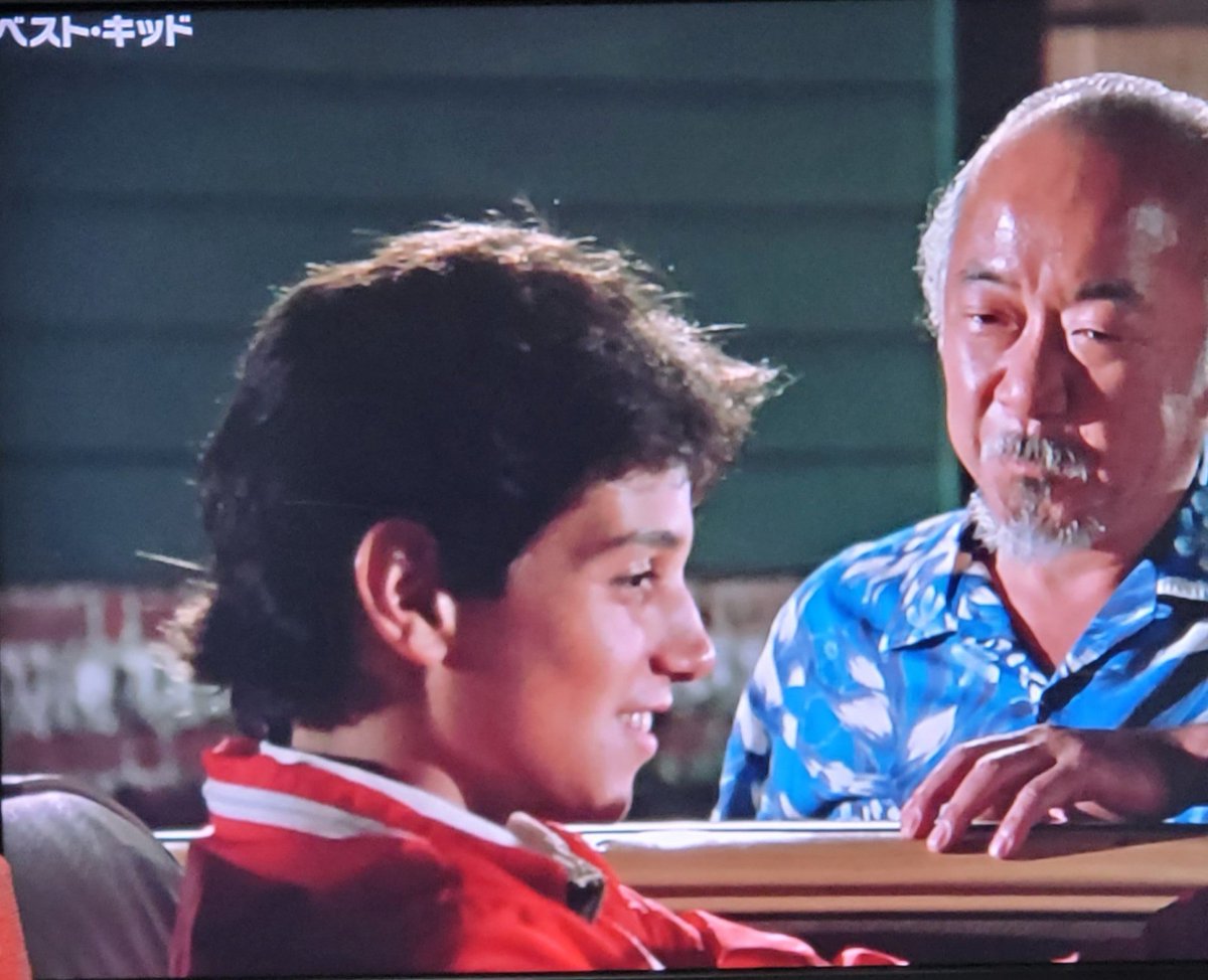 BSで、ベストキッドやってます。間違った日本文化が、ちょこちょこ出てきますが、ついつい見てしまう！ダニエルさんのへっぴり腰が、笑ってしまう！あと、老け顔の彼女も気になってしまう！