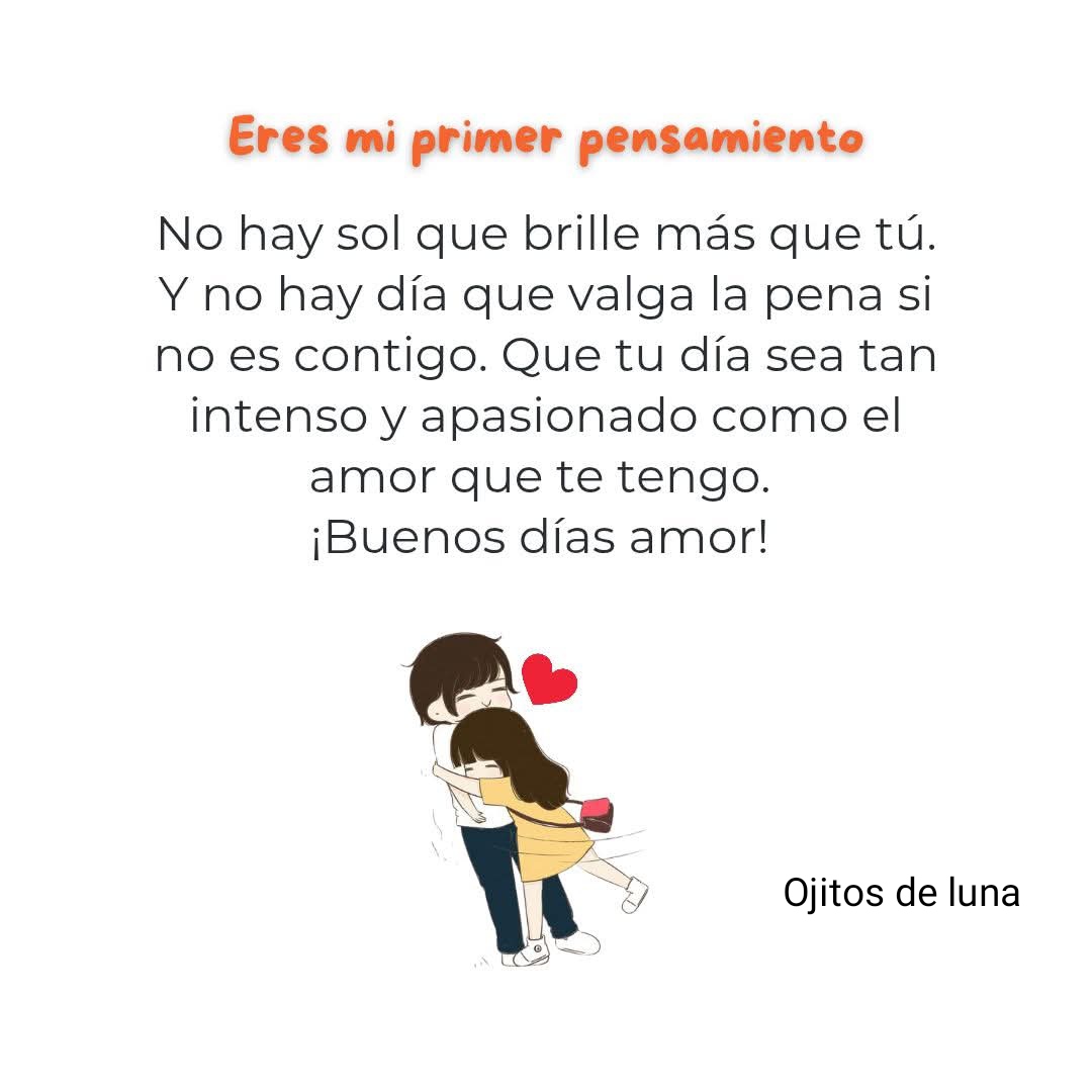 pequitas_11_11's tweet photo. Eres mi primer pensamiento 
y el solecito que ilumina 
cada unos de mis días, 
el motivo de mi sonrisa 
cada vez que encuentro
tus bellos detalles, 
aquí, allá, donde sea.. 
eres único mi dulce amor, 
Precioso día para ti para mí 
que mi amor te acompañe siempre 

Mi sol ☀ https://t.co/FaL1kXmjTy