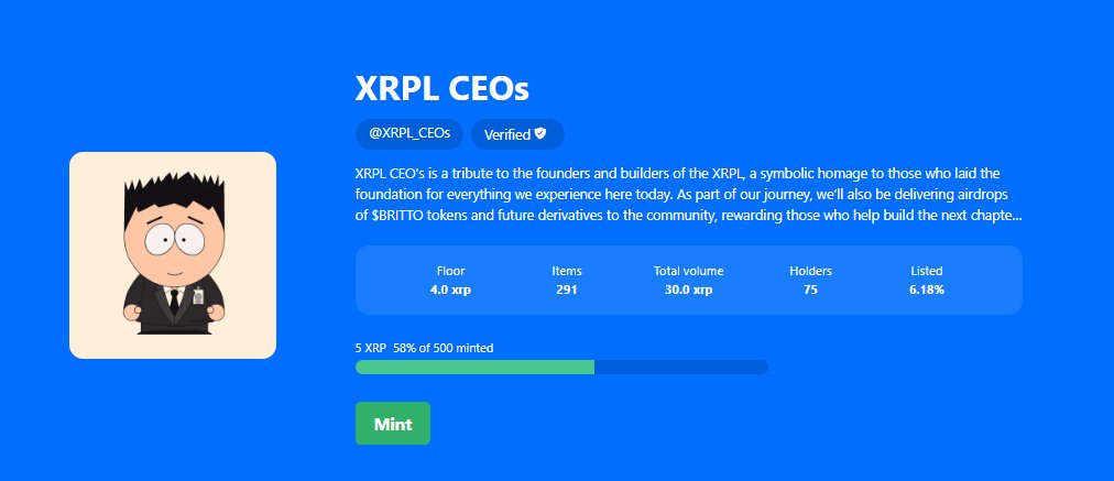 XRPL CEO’s (@xrpl_ceos) on Twitter photo Who's in? 🖊️😶
xrp.cafe/collection/xrp… Who's in? 🖊️😶
xrp.cafe/collection/xrp…