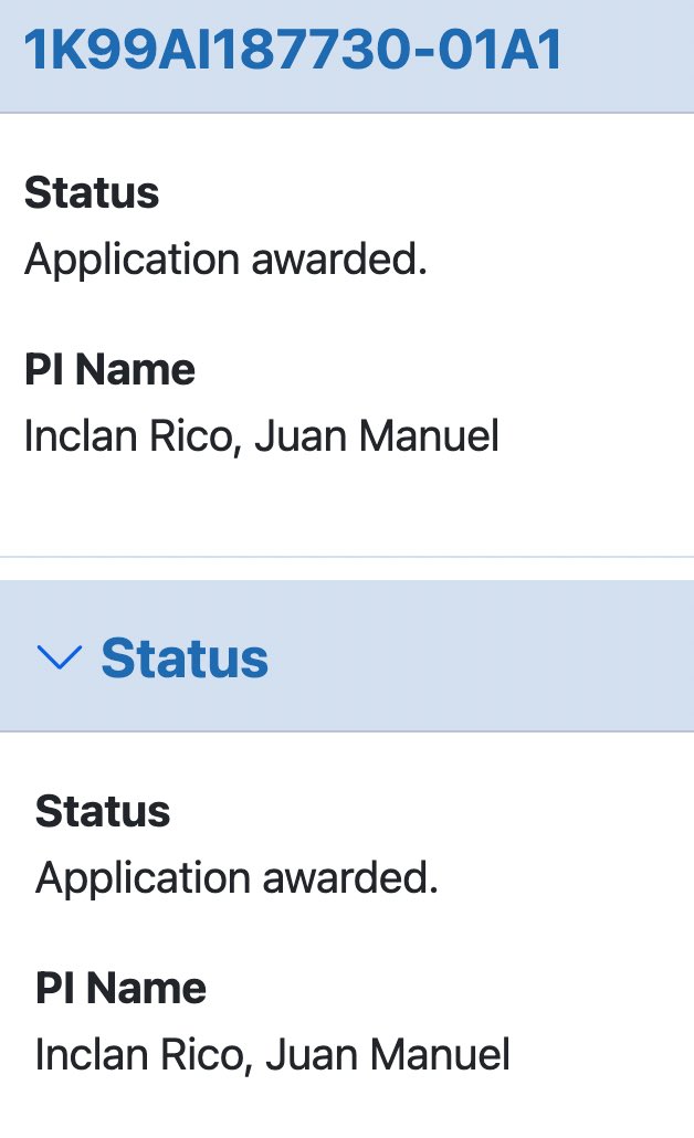 JIRico (@juaninclanrico) on Twitter photo I’m ecstatic to share that I have officially received the K99/R00 award by the NIH-NIAID!! I am forever grateful to my mentors <a href="/DeBroski1/">DeBroski</a> <a href="/WenqinLuo/">Wenqin Luo</a>, <a href="/pennvet/">Penn Vet</a> <a href="/PennMedicine/">Penn Medicine</a>, and my husband <a href="/nuriblot/">nuriblot</a> for supporting my career! I am eager to start my lab on 🧠💉🪱 interactions! I’m ecstatic to share that I have officially received the K99/R00 award by the NIH-NIAID!! I am forever grateful to my mentors <a href="/DeBroski1/">DeBroski</a> <a href="/WenqinLuo/">Wenqin Luo</a>, <a href="/pennvet/">Penn Vet</a> <a href="/PennMedicine/">Penn Medicine</a>, and my husband <a href="/nuriblot/">nuriblot</a> for supporting my career! I am eager to start my lab on 🧠💉🪱 interactions!