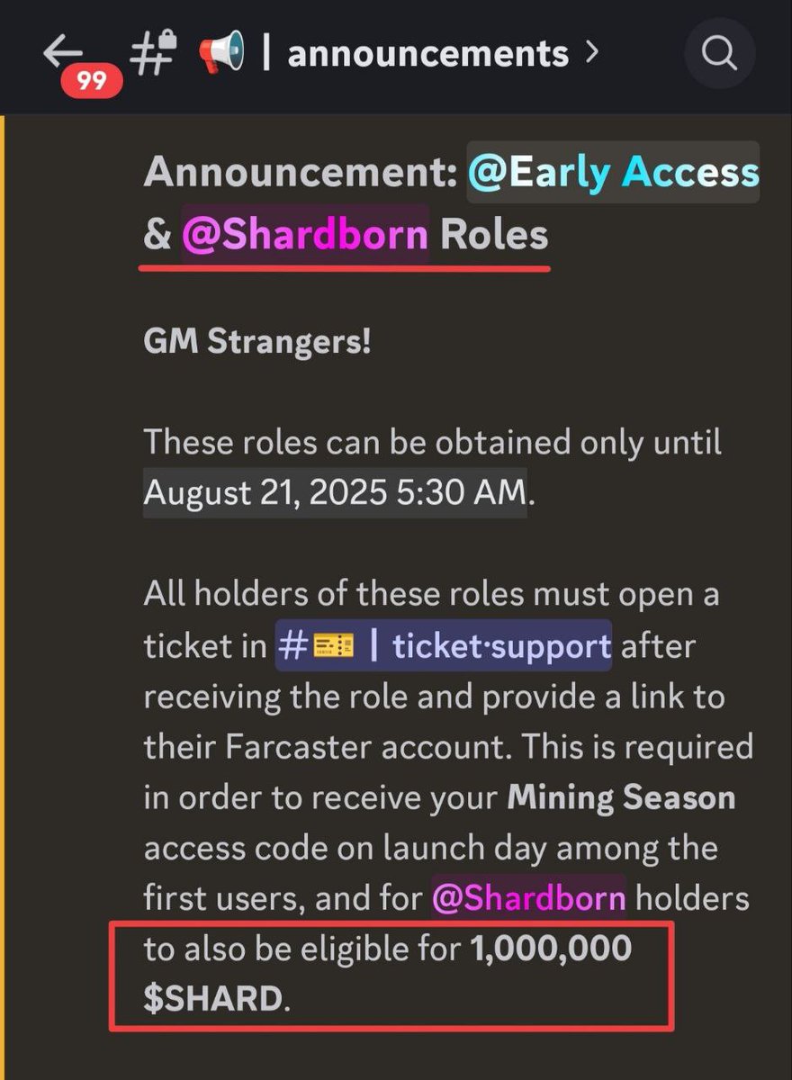 frWeb3X's tweet photo. 💎 HIDDEN GEM, DISCORD ROLE 💬

🪂Grab Farlegacy Discord Roles

@PlayFarlegacy built on Base and Fascaster, plan to run phase 1 soon, you need the code for mining at phase 1, airdrop was confirmed (FAQ)

⏩ Discord : https://t.co/4nCfnReDAz

✅Lvl 5 – Early Access (Game launch code)
✅Lvl 10 – Shardborn (Code + Eligible for 1M $SHARD)
✅Lvl 15 – Genesis (WL for Crystal NFT mint)

⏰ DEADLINE : 21 August, 5:30 AM IST

LET'S ROCK FAMM👊