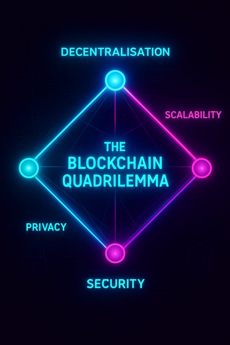 It’s time to expand the blockchain trilemma.

We’ve scaled. We’ve decentralized. We’ve secured.

But there’s one thing crypto still fails at:

Privacy.