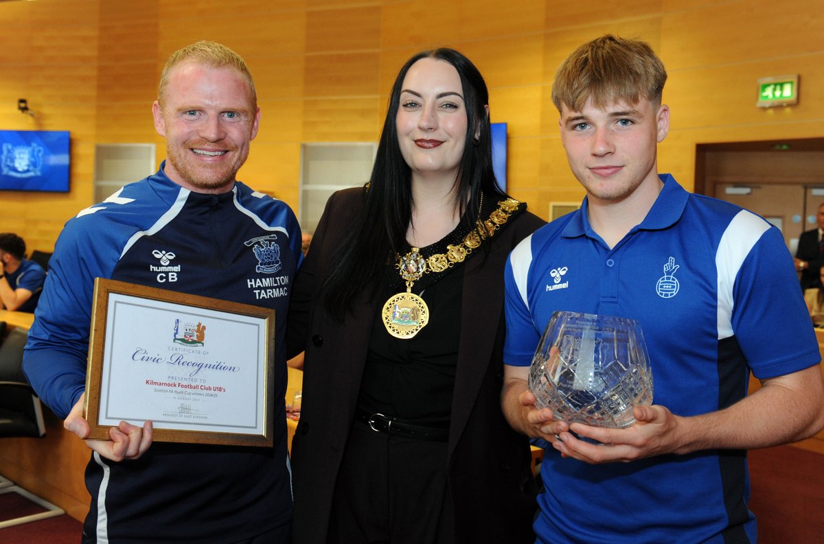 East Ayrshire (@eastayrshire) on Twitter photo Provost Leitch presented a certificate of civic recognition to <a href="/KilmarnockFC/">Kilmarnock FC</a> Youth Team Under 18s to acknowledge the teamās impressive Scottish FA Youth Cup win in April this year. Read more: orlo.uk/XmBFQ Provost Leitch presented a certificate of civic recognition to <a href="/KilmarnockFC/">Kilmarnock FC</a> Youth Team Under 18s to acknowledge the teamās impressive Scottish FA Youth Cup win in April this year. Read more: orlo.uk/XmBFQ