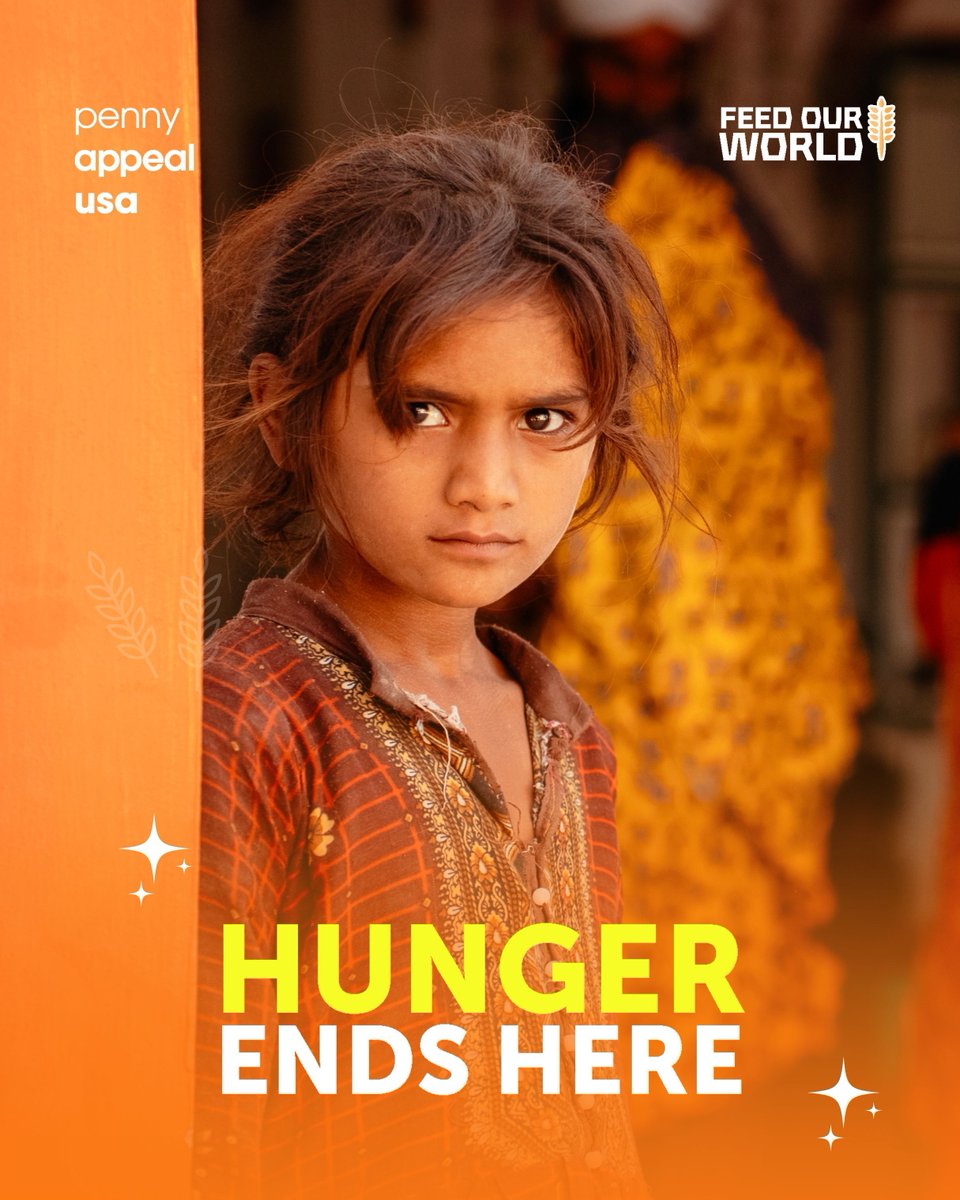 Hunger ends where compassion begins—&amp; it begins with you.

Every food pack, every meal, every act of giving brings us closer to a world where no one goes to bed hungry.

Let’s make this the place hunger stops.

👉 bit.ly/PAUSAFOW

#HungerEndsHere #FeedOurWorld #TeamOrange