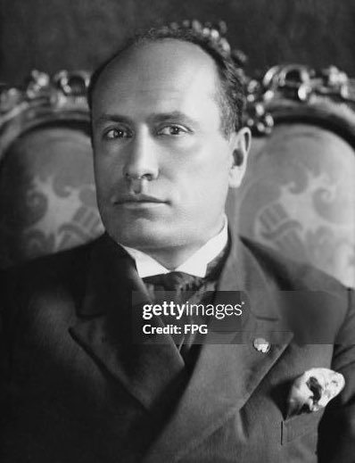 “There can be no such thing as liberty,” Italian Premier Benito Mussolini says to a journalist in Rome. “Liberty exists only in the imagination of philosophers, who seek their unpractical philosophy from the sky.”

Mussolini goes on to revere Julius Caesar.
