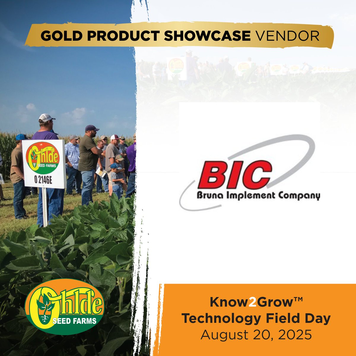 Excited to welcome BIC as a Platinum Sponsor at Know2Grow™ Field Day! 🌾

🎥 See what it’s all about: bit.ly/4kBDqKf
📅 Join us TOMORROW in Palmer, KS