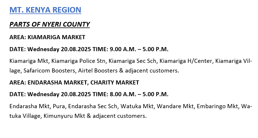 Kenya Power tweet media