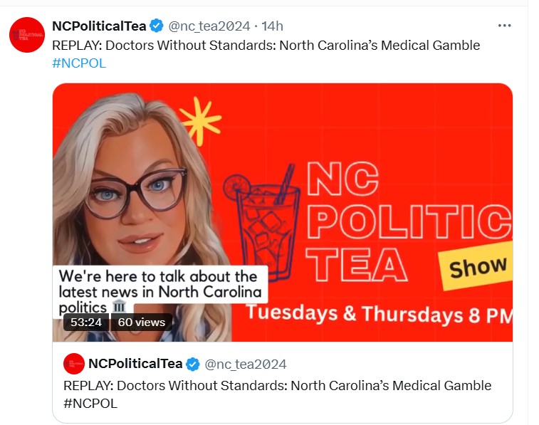 Saorsa1776's tweet photo. This podcast is Journalism and political campaigning without standards.  

#HB67 #NCGOP #NCGA #NCPOL https://t.co/PJ4PLVdEl4