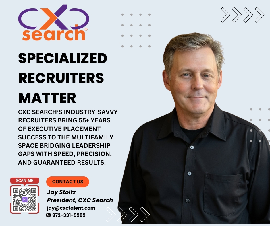 Partner with CXC Search's expert recruiters to overcome leadership gaps and accelerate multifamily hiring success with 55+ combined years of proven results—call 19723319989 today! #ExecutiveSearch #MultifamilyHiring #TalentAcquisition #LeadershipRecruiting ...