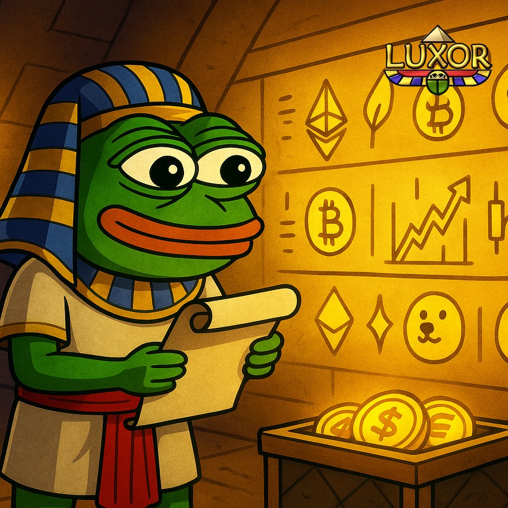 Decoding the ancient crypto scrolls 
All signs point to the rise of $LUXOR