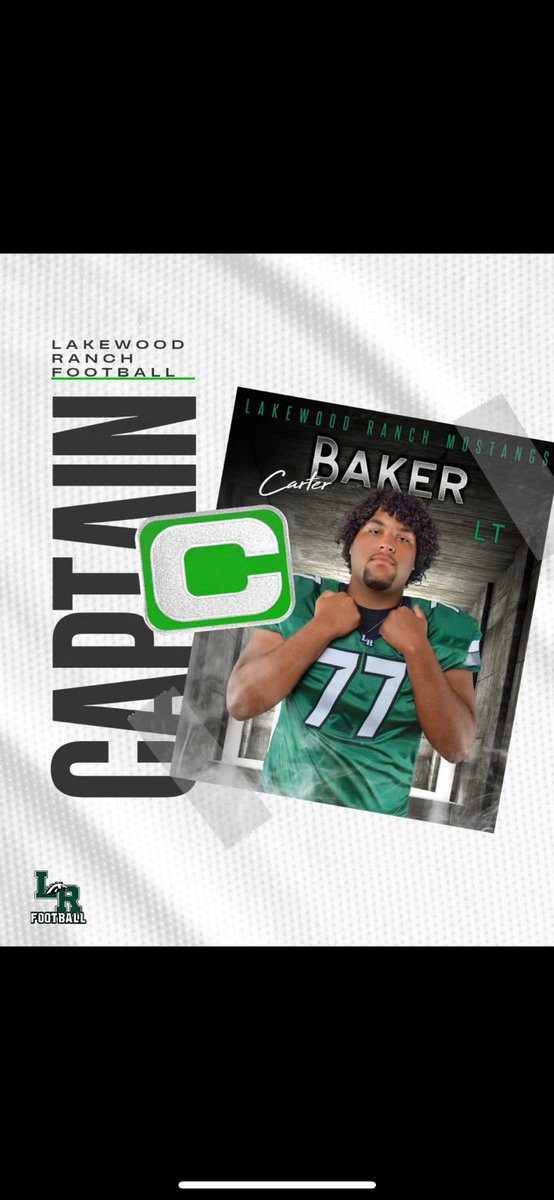 Lakewood Ranch Football (@mustangfootball) on Twitter photo Shoutout to our Mustang captains this year! These young men lead everyday through their actions, and lifting up their teammates!!They are the definition of CONSISTENCY… <a href="/CooperWOrzel/">Cooper Orzel</a> <a href="/CarterBaker_26/">Carter Baker</a> #THERIGHTWAY Shoutout to our Mustang captains this year! These young men lead everyday through their actions, and lifting up their teammates!!They are the definition of CONSISTENCY… <a href="/CooperWOrzel/">Cooper Orzel</a> <a href="/CarterBaker_26/">Carter Baker</a> #THERIGHTWAY