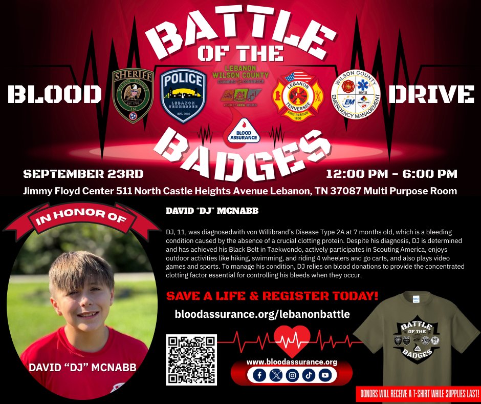 Battle of the Badges Blood Drive  ocv.im/8Pple6V