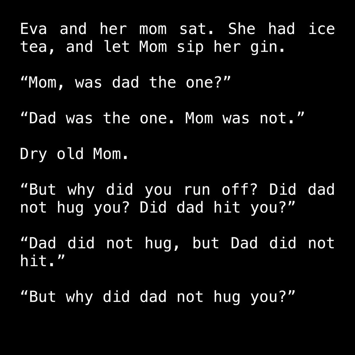 peterplaysmusic's tweet photo. ‘Get Off The Man Bus, Eva: A Tale Told in only 3-Letter Words’ 2/3 https://t.co/spVPmFkRNH