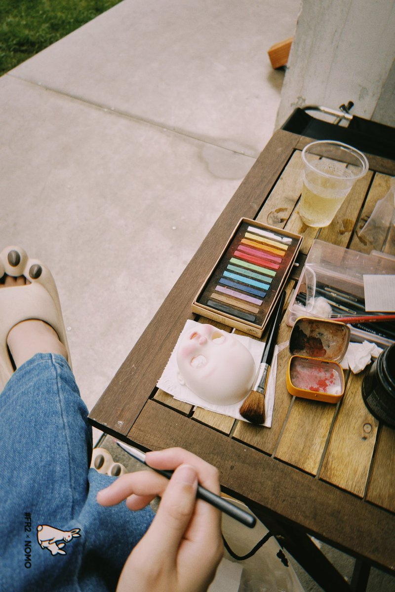 Doll head face up commission 😘