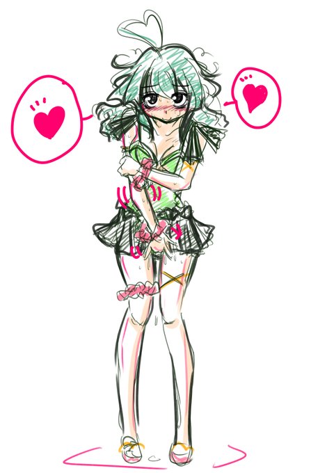 これは
「そういえば暑中見舞い&残暑見舞い的な絵描いてなかったことに気づいてこんな感じなの描いてみんかな」
とざっと描いた水着円佳はじめちゃんことえんちーちゃん(`、3_ヽ)_
この子にも専用のタグつけてぇけどどうしよ

#オリキャラは性癖の見本市 