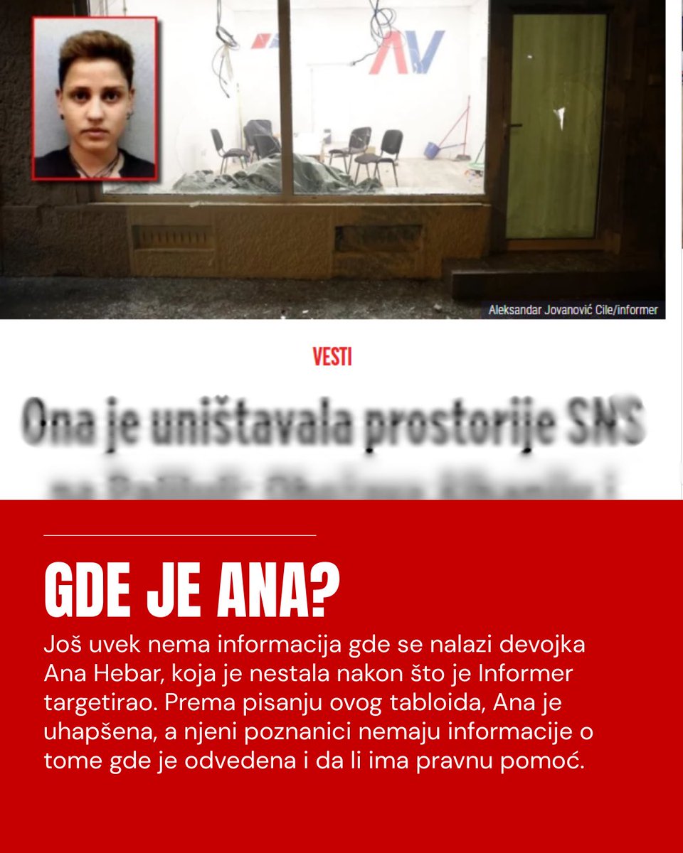 Javite nam ukoliko imate bilo koju informaciju