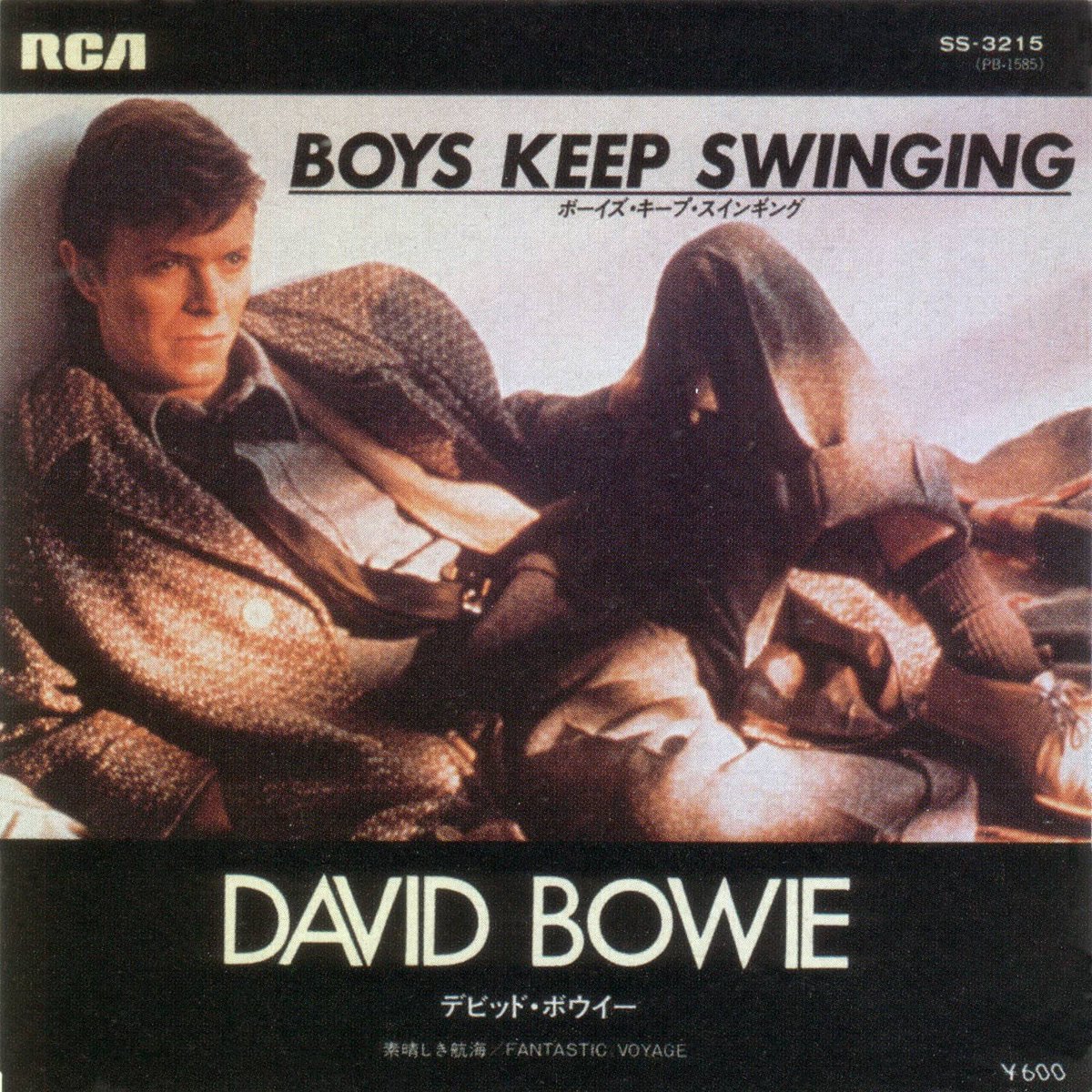 bowieonspotify's tweet photo. More than 10.000.000 streams for David Bowie's 1979 UK Top 10 hit 'Boys Keep Swinging'. Lead single of the Lodger album, a personal favourite of David's. #davidbowie #bestofbowie #lodger #boyskeepswinging Re-visit in the Best Of Bowie 1981 album playlist: https://t.co/SjvCs0P3aj https://t.co/siGH1bVANy
