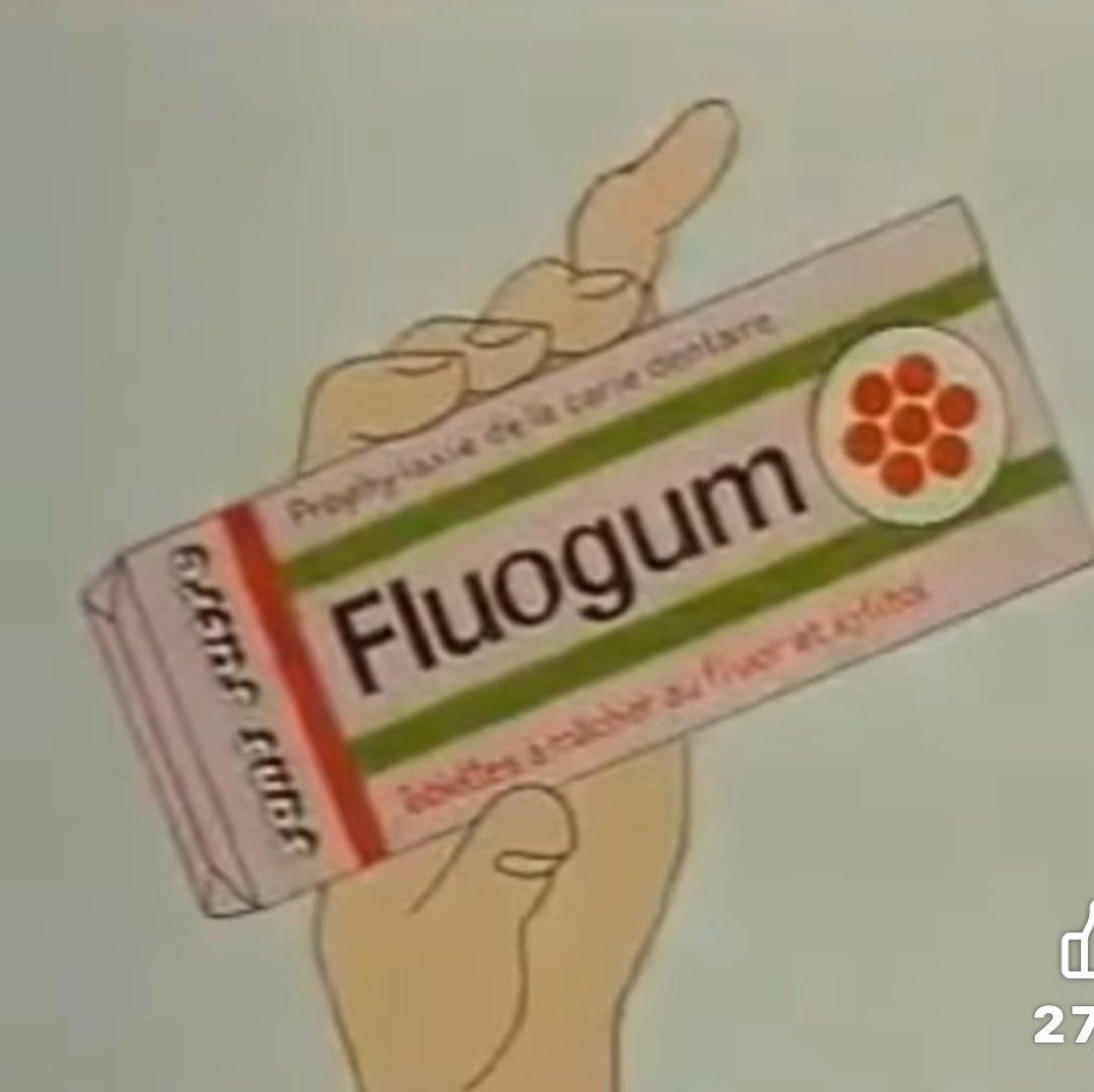 À gauche, un gars qui mange du chewing gum ; à droite un gars qui mange du Fluogum!
#années80 🥰🥰🥰